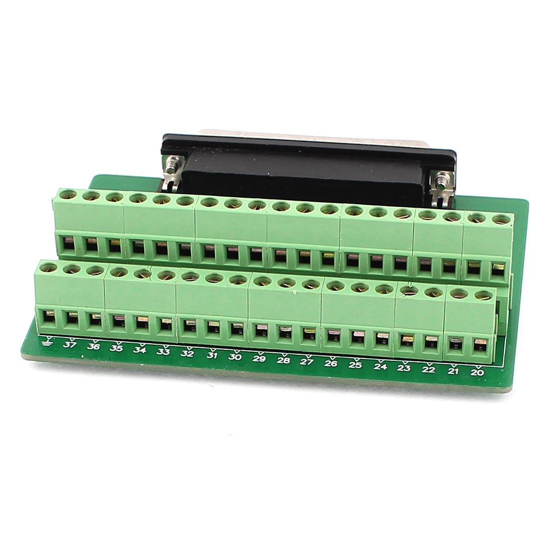 uxcell Uxcell DB37 D-SUB Male Adapter to 37 Pin Port Terminal 2 Row Screw Breakout Board