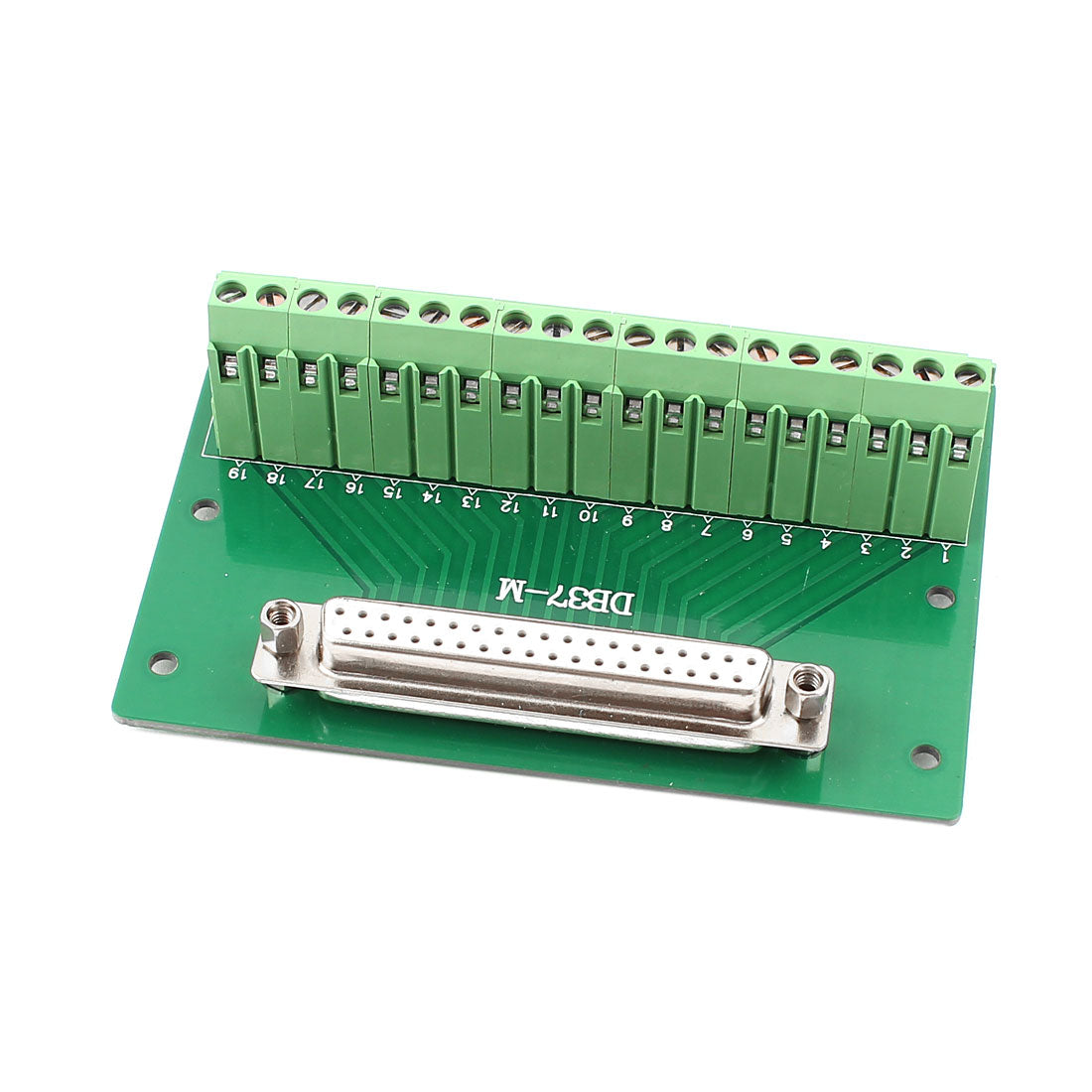 uxcell Uxcell DB37 D-SUB Female Adapter to 37 Pin Port Terminal 2 Row Screw Breakout Board