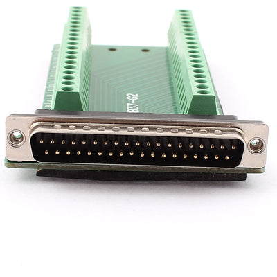 Harfington Uxcell DB37 D-SUB Male Adapter to 37 Pin Port Terminal Dual Row Screw Breakout Board