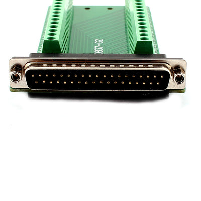 Harfington Uxcell DB37 D-SUB Male Adapter to 37 Pin Terminal 2 Row Screw Breakout Board