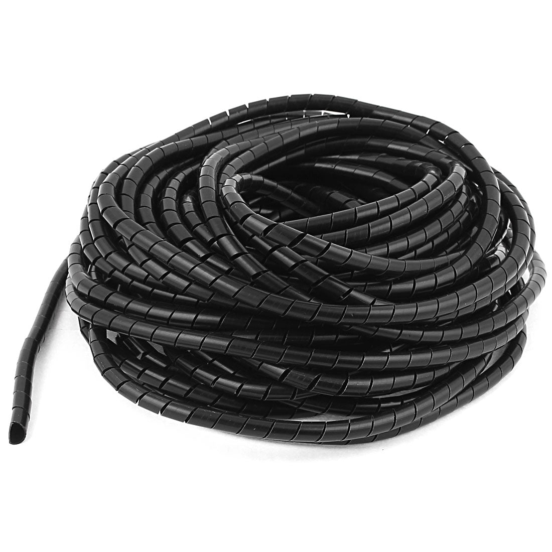Harfington Home TV Cable Wire Manager Spiral Wrapping Band Tidy Wrap 6mm Black