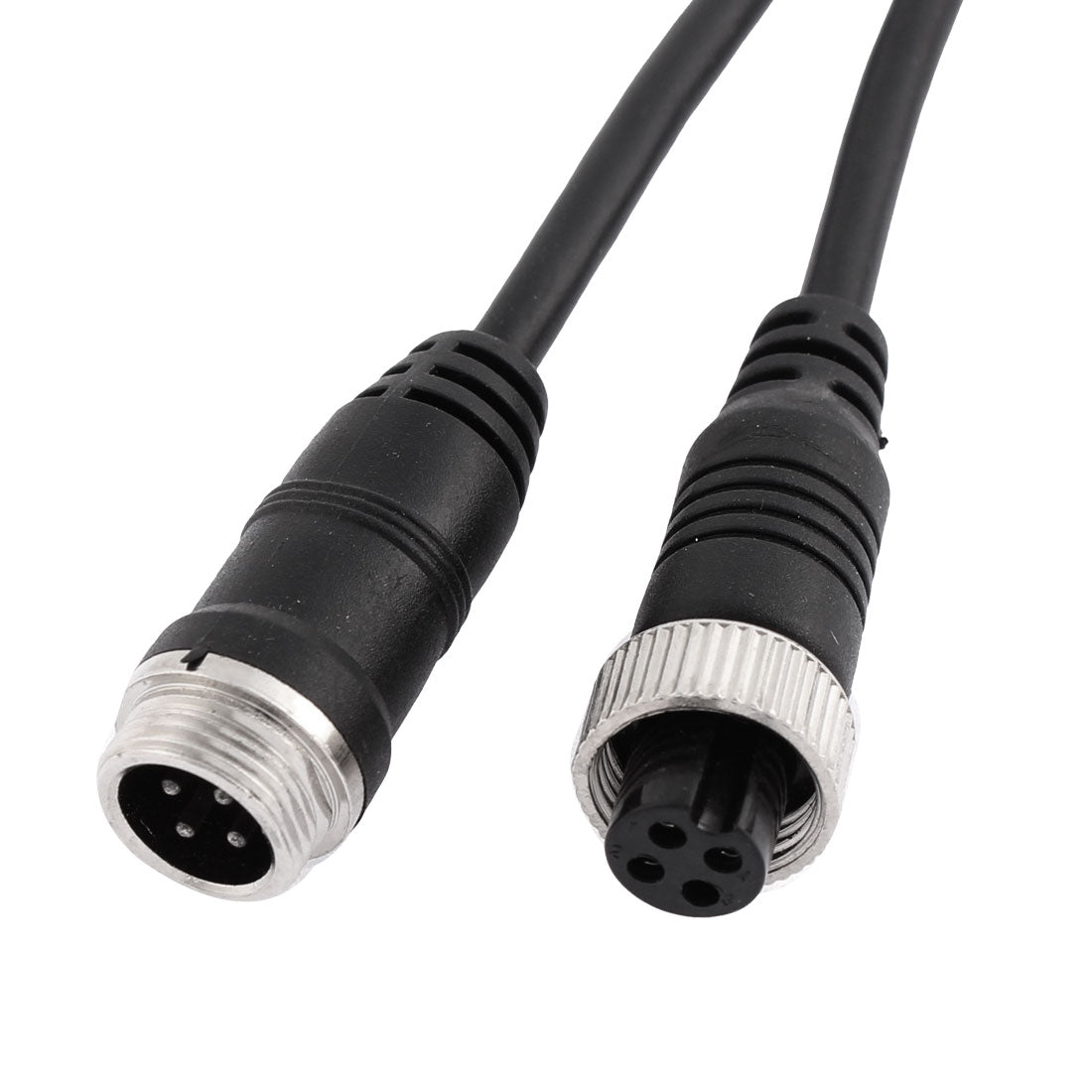 uxcell Uxcell Car Bus Monitor Camera Male to Female 4 Pin Video Power Extension Cable 3 Meters