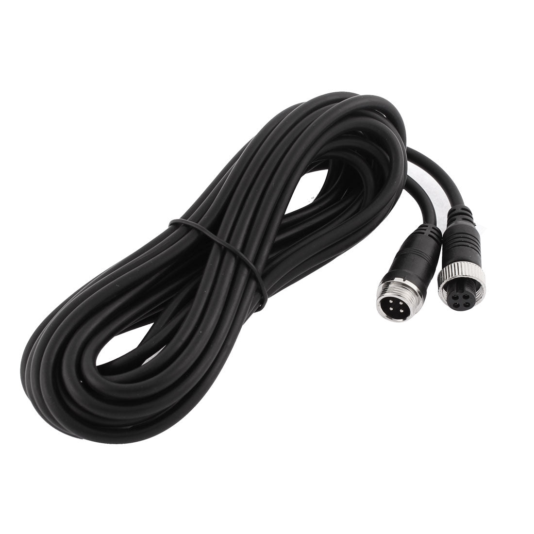 uxcell Uxcell Car Bus Monitor Camera Male to Female 4 Pin Video Power Extension Cable 5M 16ft