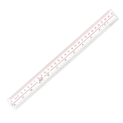 Harfington Studying Drawing Straight Ruler Measuring Tool 30cm Range Clear