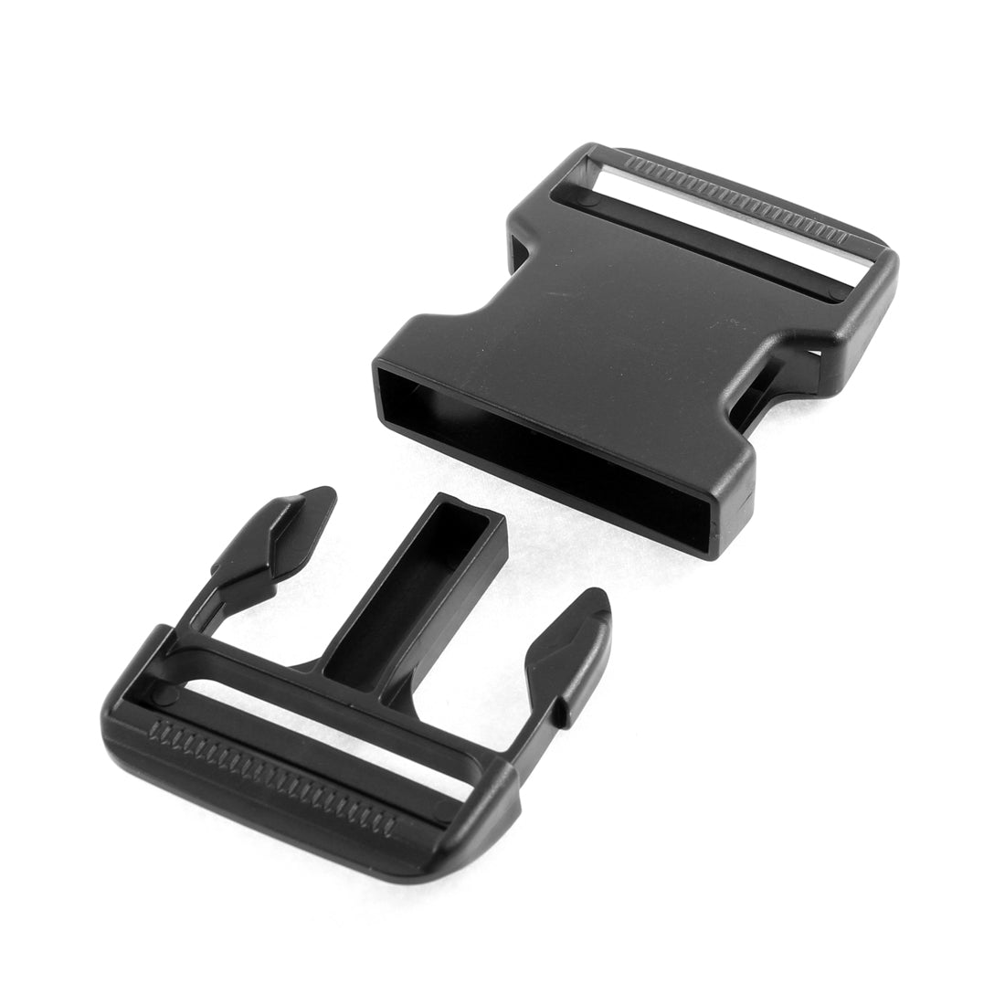 uxcell Uxcell Plastic Clasp Side Release Buckle Black 2 Inches Webbing Strap