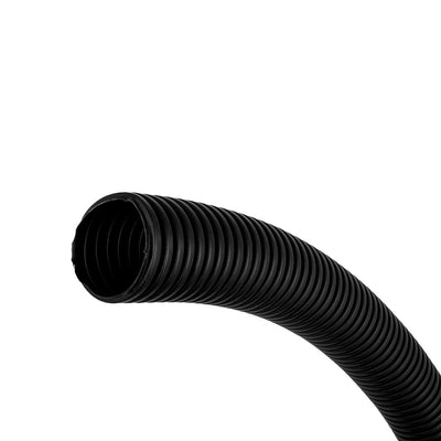 Harfington Uxcell 3.8 M 35 x 42 mm Plastic Corrugated Conduit Tube for Garden,Office Black