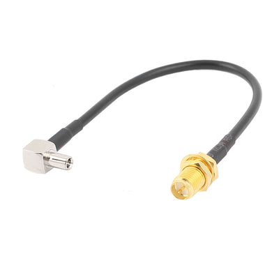 Harfington Uxcell TS9 Male to RP-SMA-KY Female RG174 Coaxial Cable Pigtail 15cm