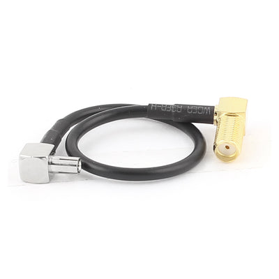 Harfington Uxcell TS9 Female to SMA-KW Female RG174 Coaxial Cable Pigtail 15cm