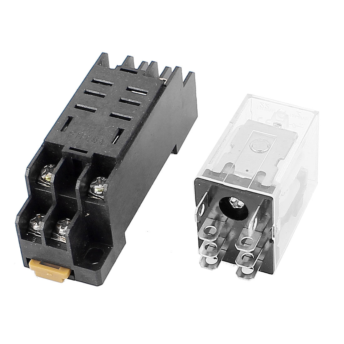 uxcell Uxcell JQX-13F DC 12V Coil 8 Terminal DPDT Power Electromagnetic Relay w Socket Base