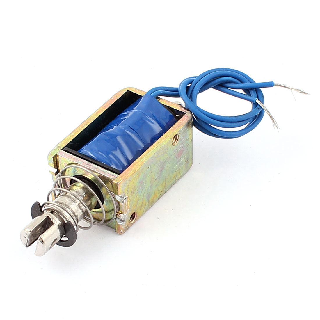 uxcell Uxcell JF-1039B DC 12V 400mA 25N/10mm Pull Push Type Open Frame Solenoid Electromagnet