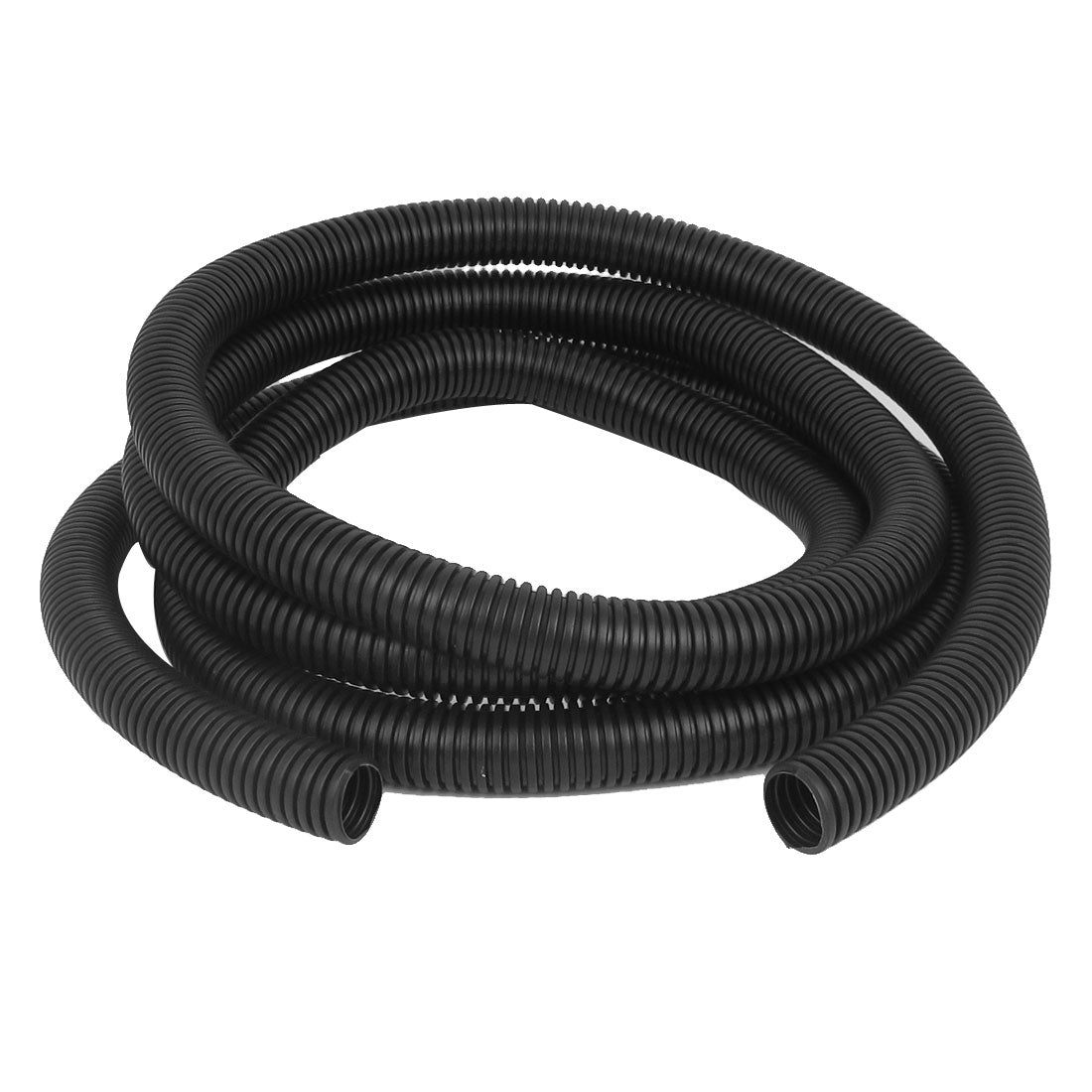 uxcell Uxcell 3 M 20 x 25 mm Plastic Flexible Corrugated Conduit Tube for Garden,Office Black