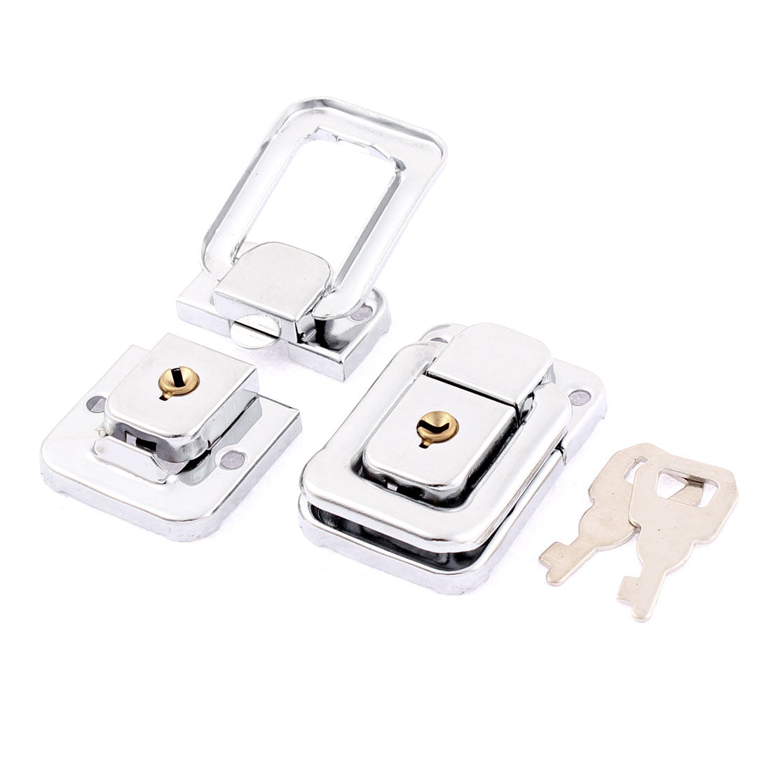 uxcell Uxcell Chest Boxes Suitcase Metal Clasp Lock Toggle Latch 2Pcs