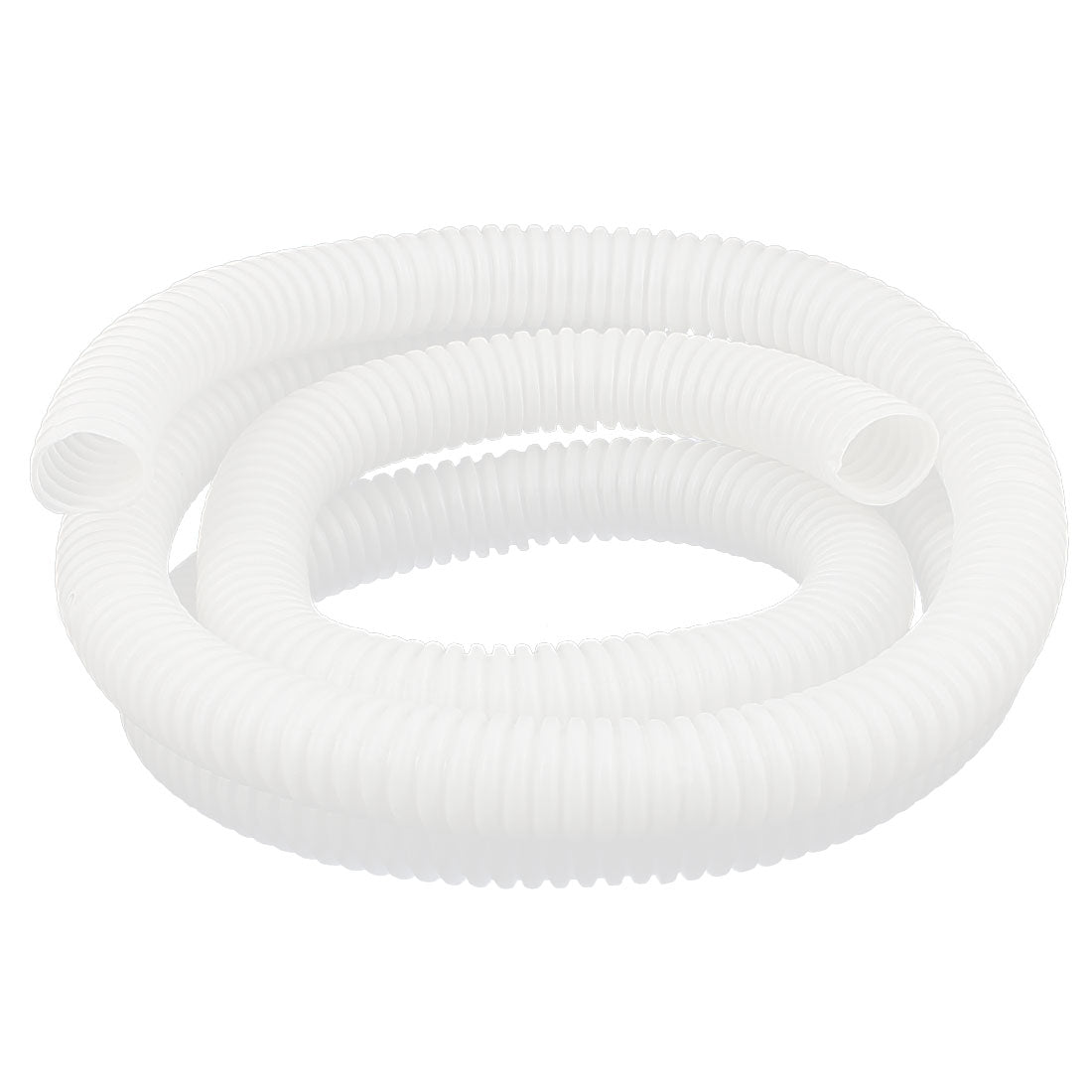 uxcell Uxcell 1.5 M 16 x 19 mm Plastic Corrugated Conduit Tube for Garden,Office White