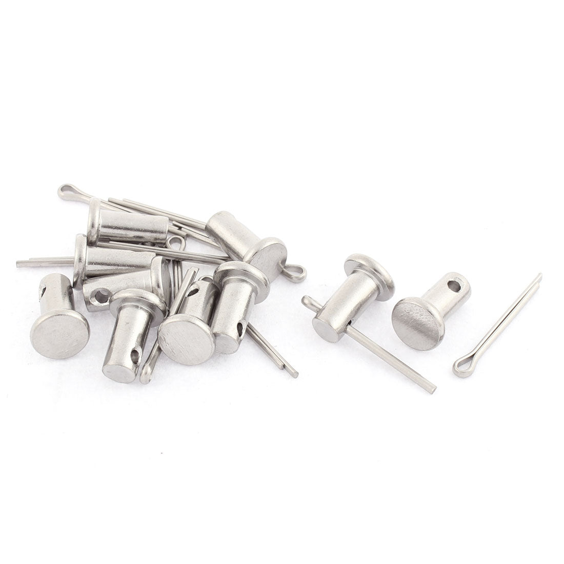uxcell Uxcell M6x12mm Flat Head 304 Stainless Steel Clevis Pins 10 Sets