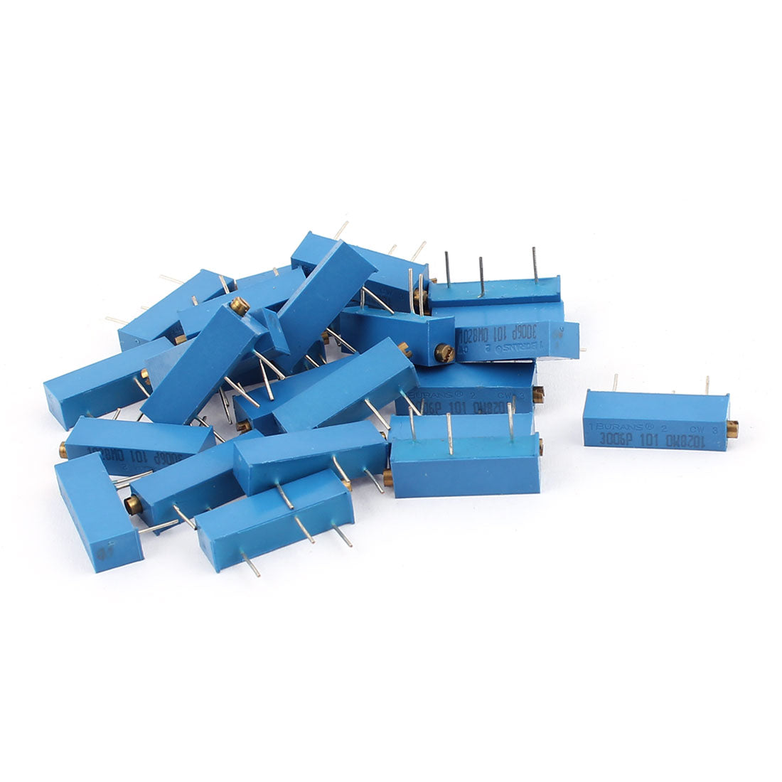 uxcell uxcell 3006P-101 Precision 100 Ohm Multiturn Variable Resistor 25Pcs