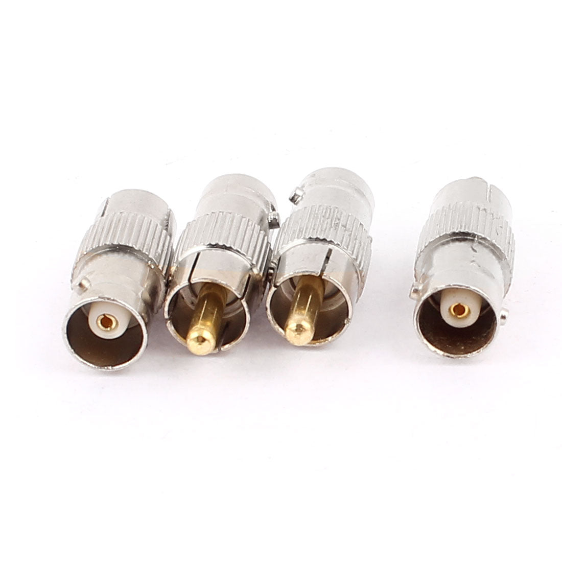 uxcell Uxcell 4pcs BNC Female to RCA Male Jack Coaxial Cable Converter Adapter Connector Galvanized