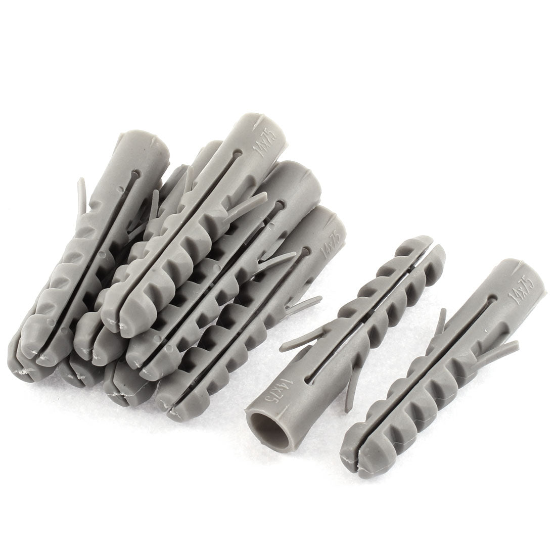 uxcell Uxcell 10Pcs 13mm x 71mm Lag Expand Tube Wall Screws Plastic Expansion Nails Connector Bolt