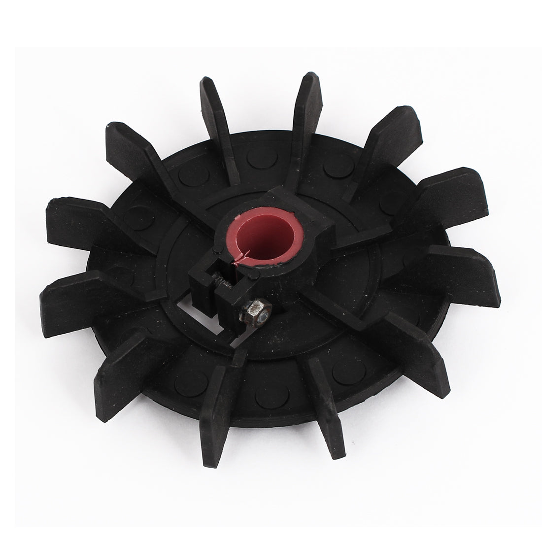 uxcell Uxcell 14mm Inner Diameter Plastic 12 Impeller Motor Fan Vane Wheel Replacement Black
