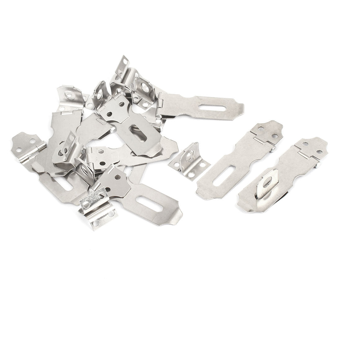 uxcell Uxcell Home Drawer Safety Padlock Latch Stainless Steel Door Hasp Staple 10 Set