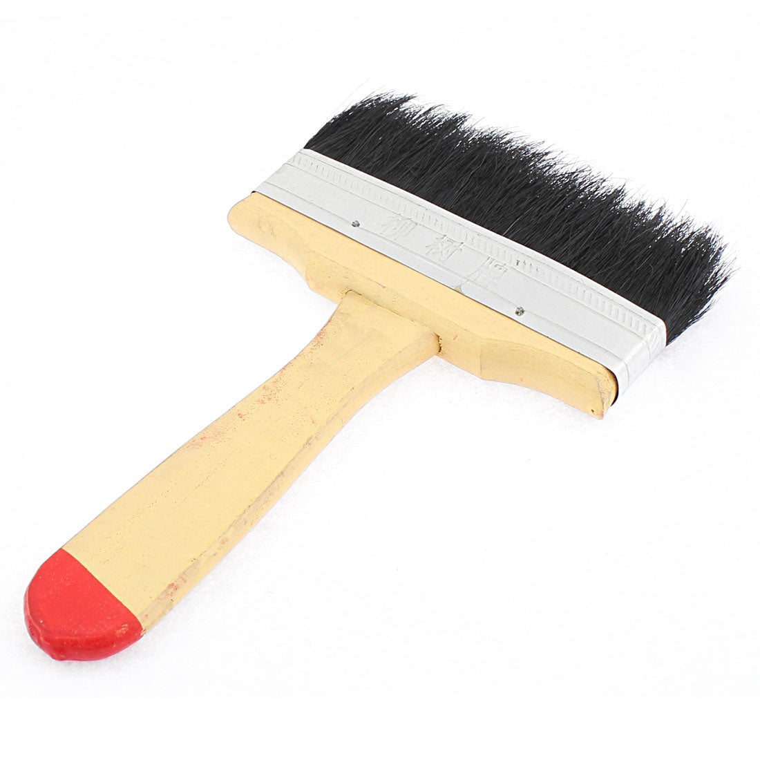 uxcell Uxcell Oil Acrylic Painting Black Wide Flat Flexible Imitated Bistle Brush Tool
