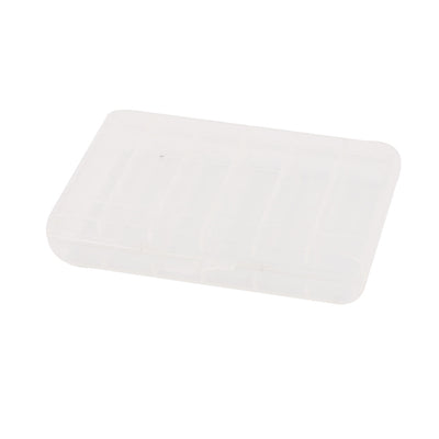 Harfington Uxcell Clear Plastic Rectangle Storage Box Case Container Holder for AA AAA Battery