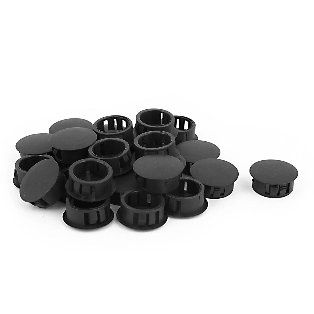 uxcell Uxcell 25pcs Plastic 20mm Dia Snap in Type Locking Hole Connectors Button Cover