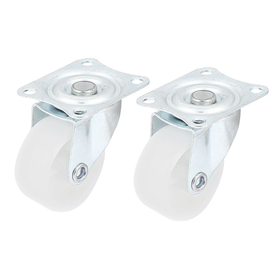 uxcell Uxcell 2 Pcs Shopping Trolley 1.5" Rectangle Top Plate 360 Degree Rotary Wheel Swivel Caster