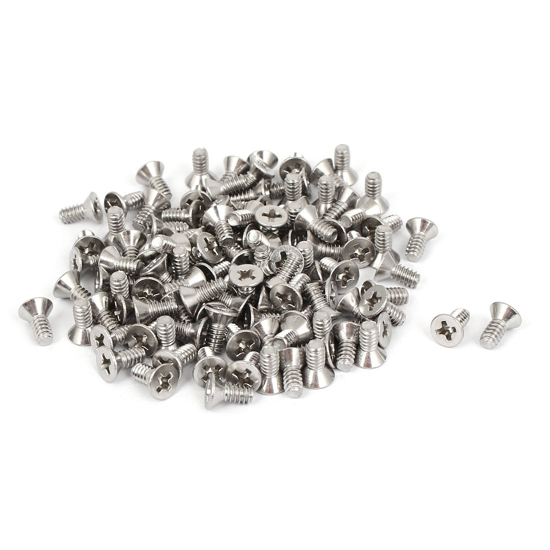 uxcell Uxcell 6#-32*5/16" Phillips Flat Countersunk Head Screws 100pcs