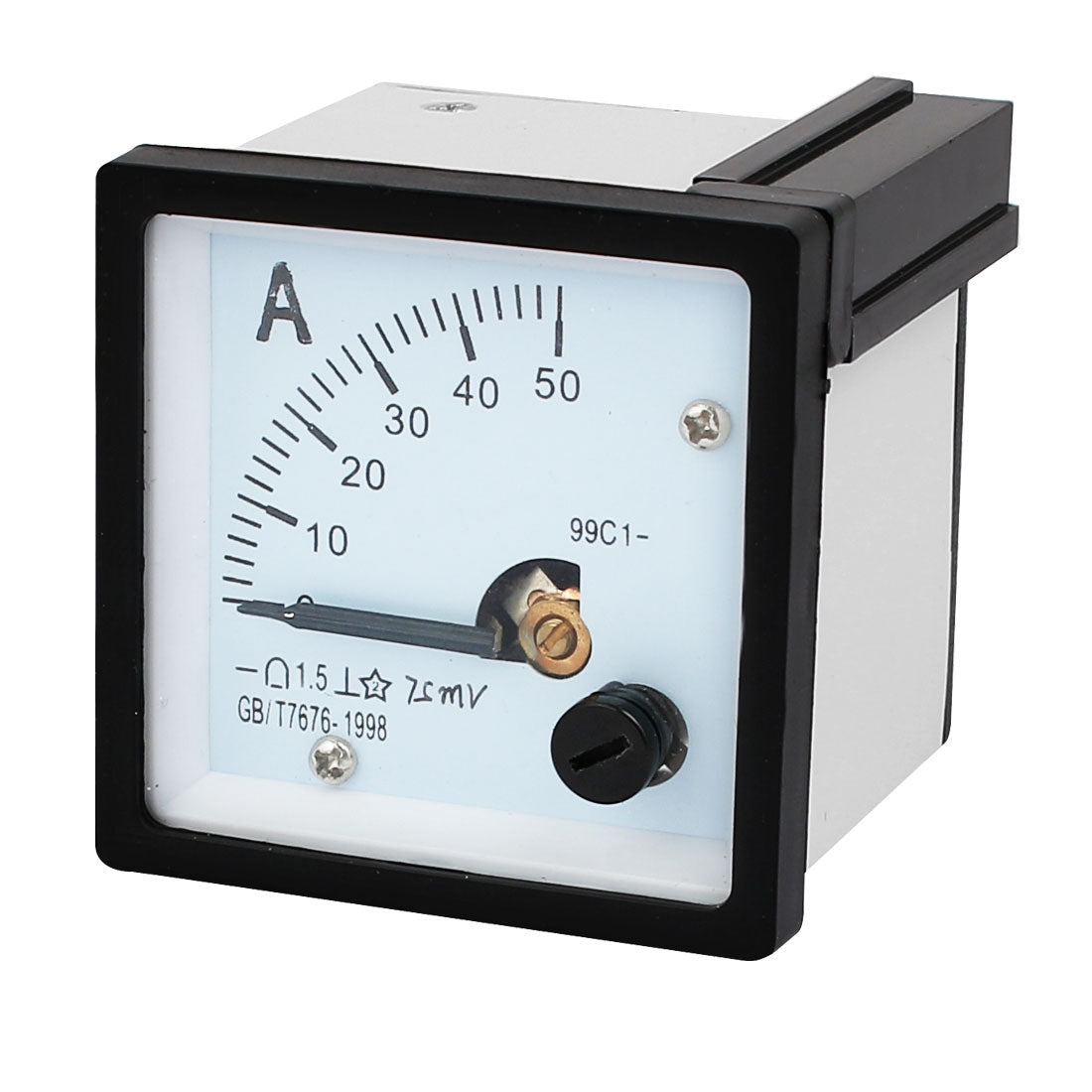 uxcell Uxcell 99C1-A Class 1.5 Accuracy DC 0-50A Analog Panel Meter Ammeter Amperemeter
