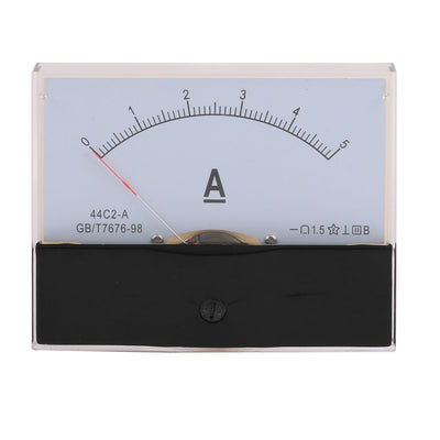 Harfington Uxcell 44C2-A Class 1.5 Accuracy DC 0-5A Analog Panel Meter Ammeter Amperemeter