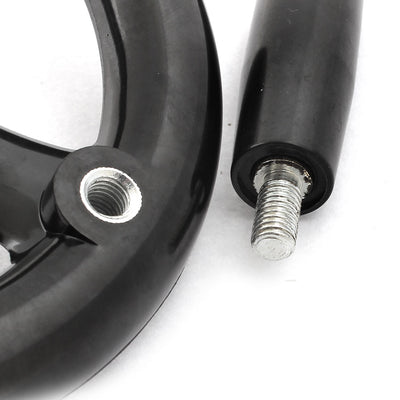Harfington Uxcell 16mm x 160mm Plastic 3 Spokes Lathe Tool Milling Machine Hand Wheel Black