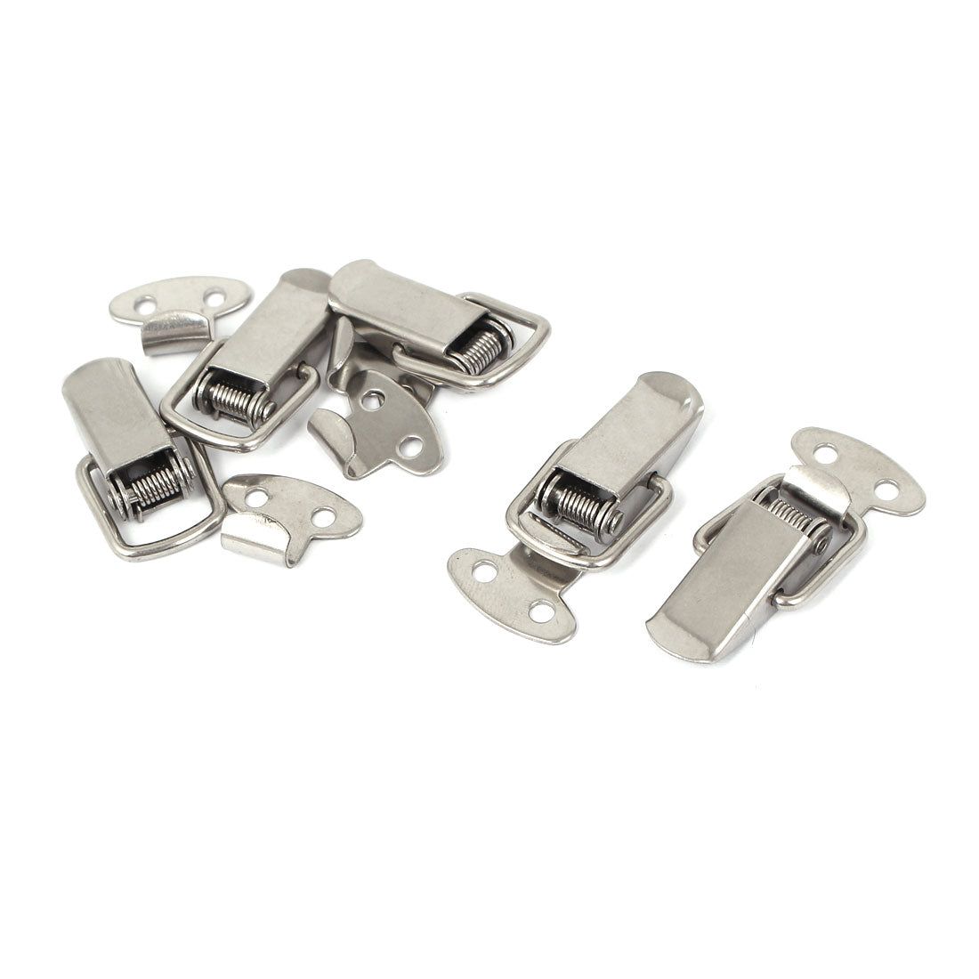 uxcell Uxcell Cabinet Case Box Chest Toolbox Draw Metal Toggle Latch Catch Silver Tone 5PCS