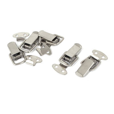 Harfington Uxcell Cabinet Case Box Chest Toolbox Draw Metal Toggle Latch Catch Silver Tone 5PCS