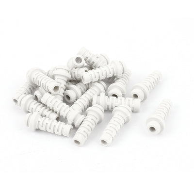 Harfington Uxcell 20pcs 27mmx7mmx4mm Rubber Strain Relief Cord Boot Protector Cable Sleeve Hose for Cellphone Charger