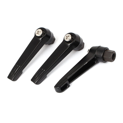 Harfington Uxcell M8 Female Thread Clamping Lever Adjustable Handle Grip 3pcs