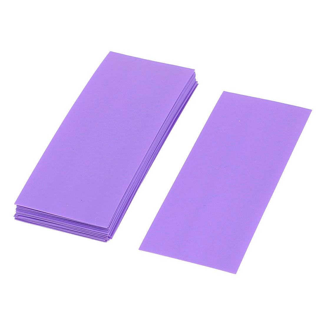 uxcell Uxcell 20pcs 72mm x 18.5mm PVC Heat Shrink Tubing Purple for 1 x 18650 Battery
