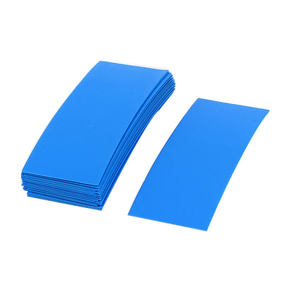Harfington Uxcell 30pcs PVC Heat Shrink Tubing Blue for 1 x 18650 Battery