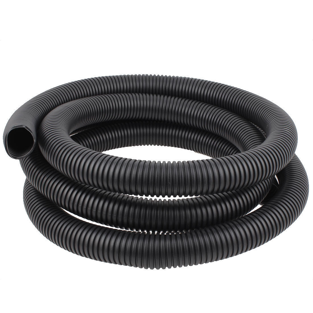 uxcell Uxcell 4 M 35 x 42 mm Plastic Flexible Corrugated Conduit Tube for Garden,Office Black