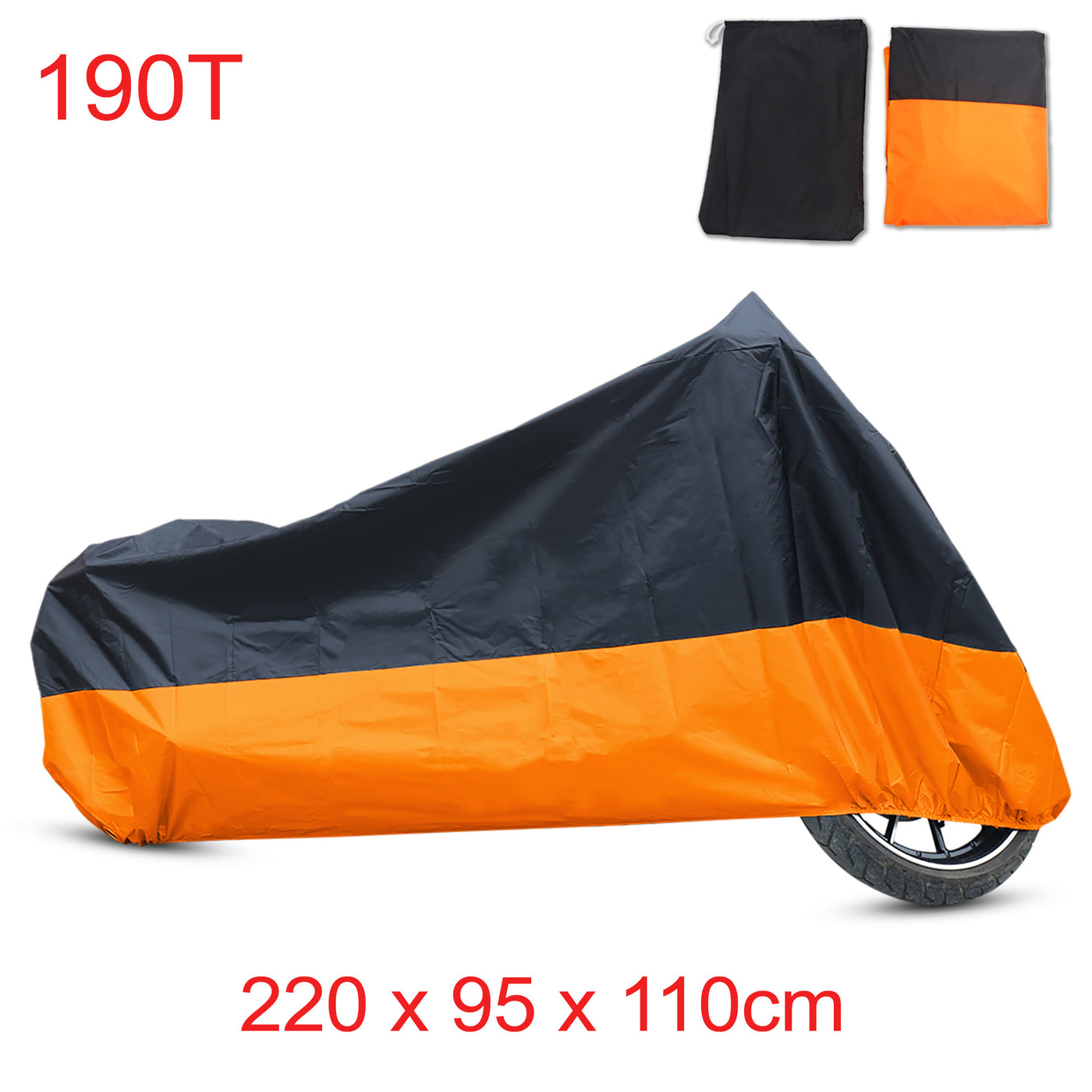 XXXL Motorcycle Cover XXXL Waterproof Motorcycle Cover – UV Protection Rain Dust Proof For Outdoor Bike Storage Motorcycle & Powersports Knee Protectors - Foto 11