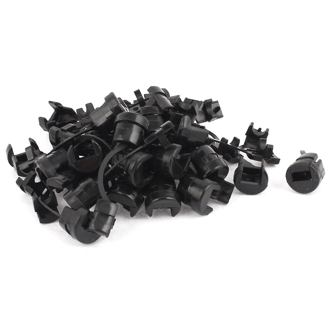 uxcell Uxcell 30 Pcs HDB-A9 Round Cable Wire Strain Relief Bush Grommet 12mm Length