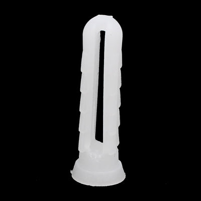 Harfington Uxcell 25mm Length Plastic Expansion Bolt Wall Drywall Anchor White 60pcs