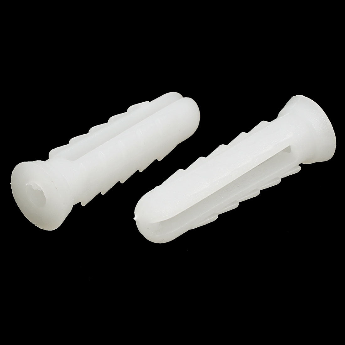 uxcell Uxcell 25mm Length Plastic Expansion Bolt Wall Drywall Anchor White 60pcs
