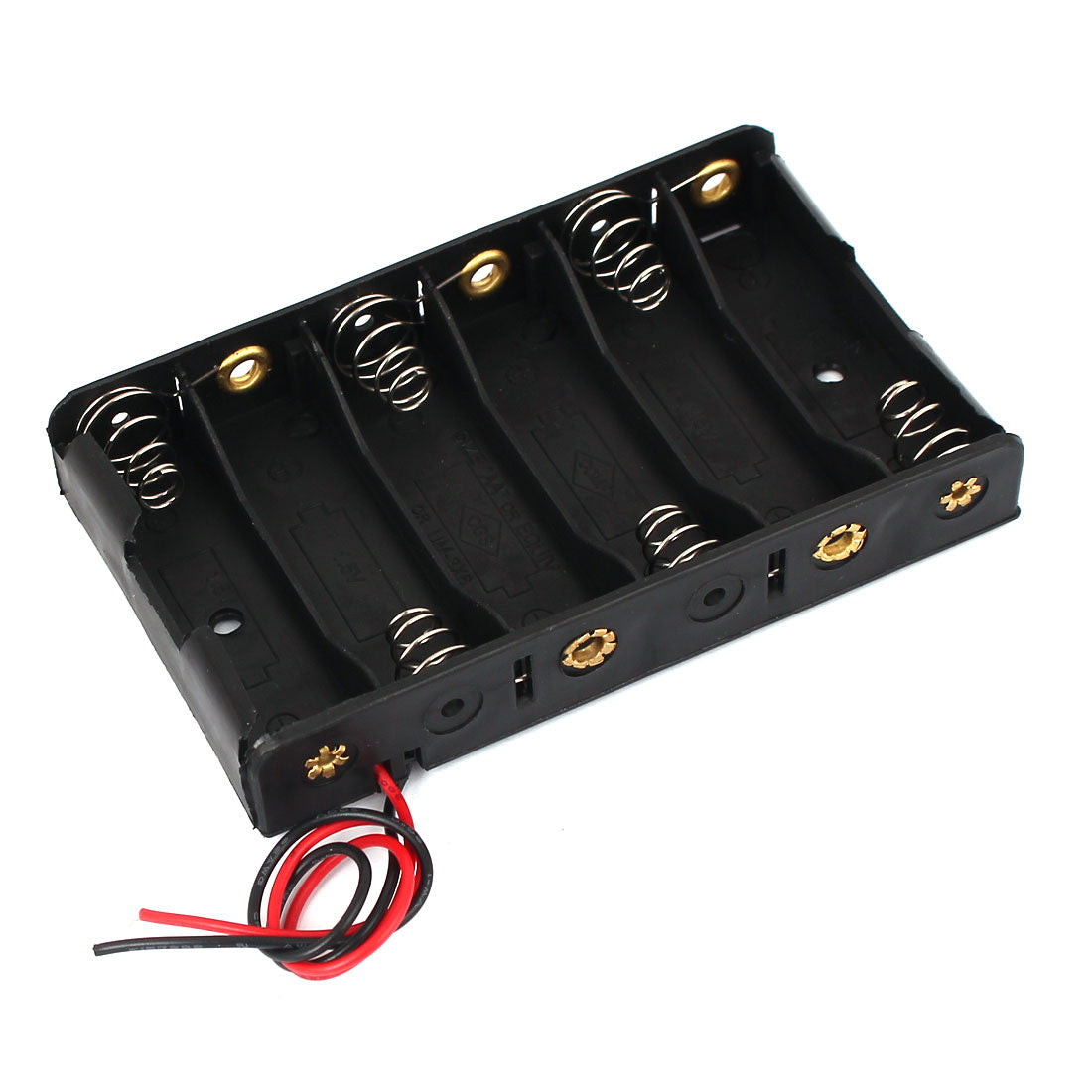 Uxcell 9V Output 6 x AA Battery Open Frame Holder Cell Case Box 150mm ...