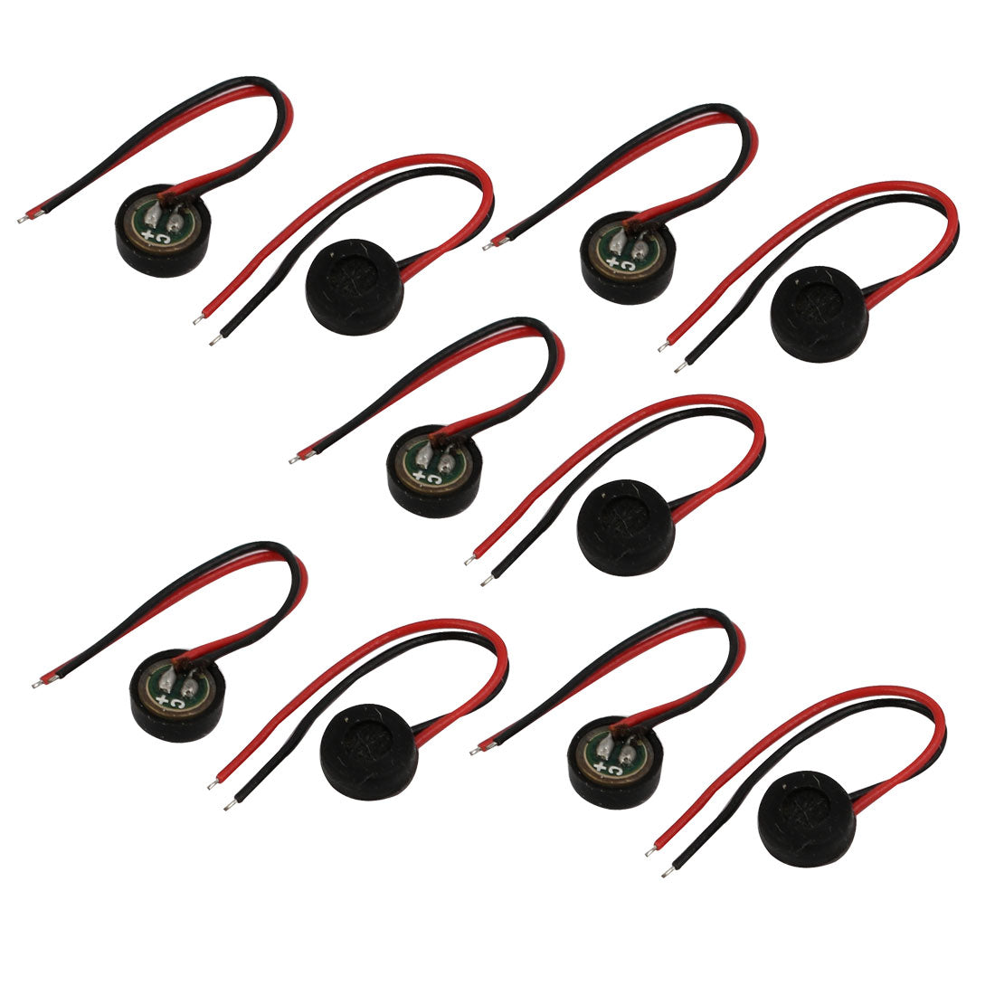 uxcell Uxcell 10Pcs 4.5mmx2mm 2 Lead Capacitive Electret Microphone Pickup High Sensitivity