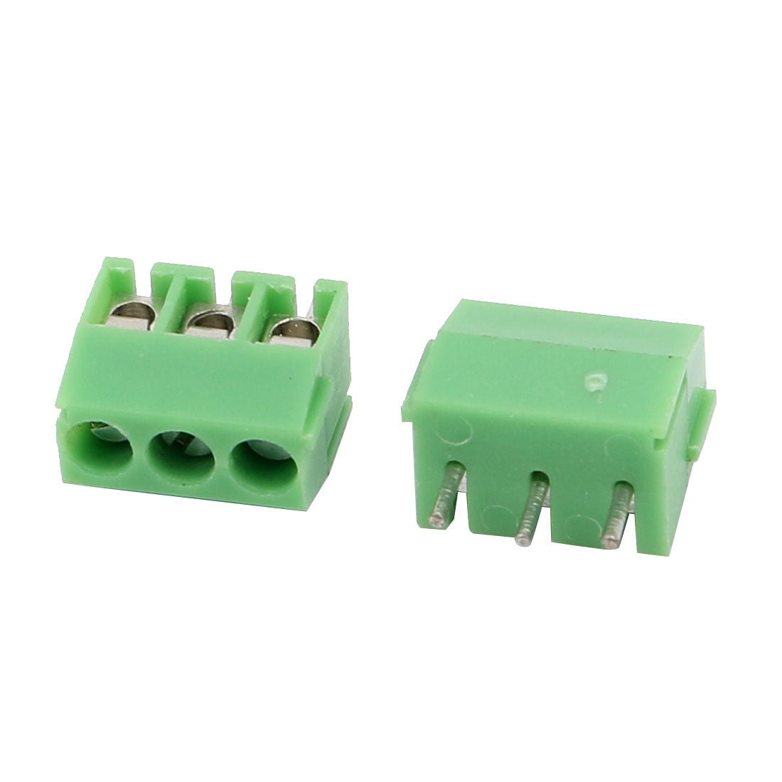uxcell Uxcell 22Pcs AC 300V 10A 3.5mm Pitch 3P Terminal Block PCB Mount Wire Connection