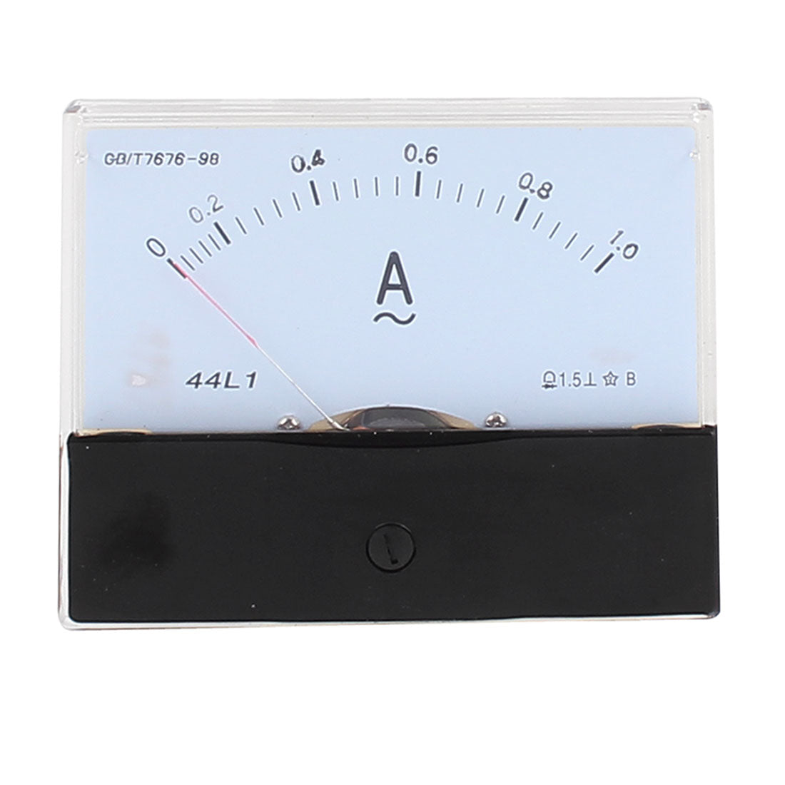 uxcell Uxcell 44L1 Pointer Needle AC 0-1A Current Tester Panel Analog Ammeter 100mm x 80mm