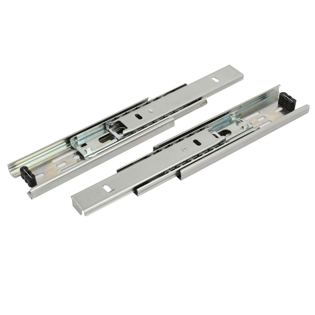 uxcell Uxcell 6-inch Length 3 Sections Telescoping Ball Bearing Damper Drawer Slides 2pcs
