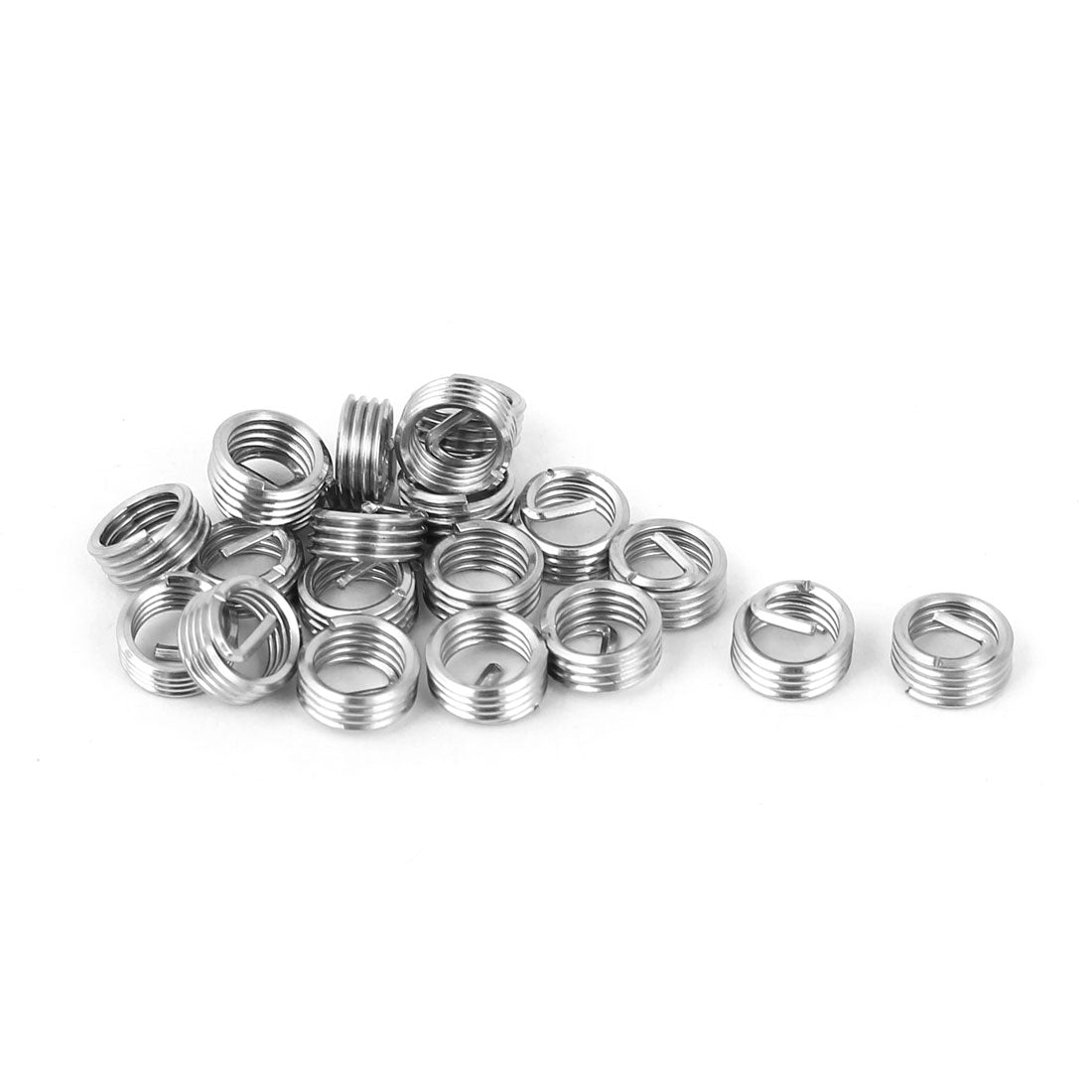 uxcell Uxcell M5 x 0.8mm x 1D 304 Stainless Steel helicoidal Wire Thread Insert 20pcs