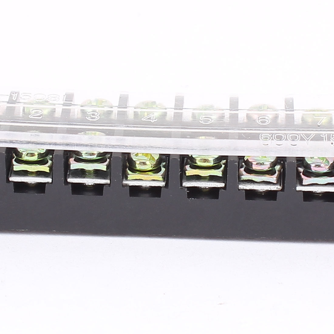uxcell Uxcell 8 Pcs TB-1508L 8 Positions Dual Row  Screw Electric Wire Connection Barrier Terminal Strip 600V 15A