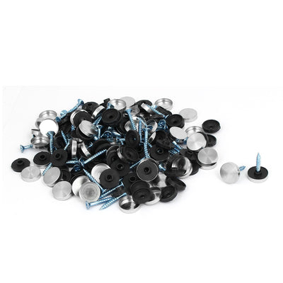 Harfington Uxcell Furniture Table 304 Stainless Steel Cap Nails Mirror Screws 16mm Dia 100PCS